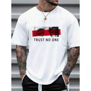 Белая мужская футболка.ДТФ.57-061 - Інтернет-магазин спільних покупок ToGether