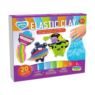 Тісто для ліплення Lovin Elastic Clay 70140 20 кольорів - Інтернет-магазин спільних покупок ToGether