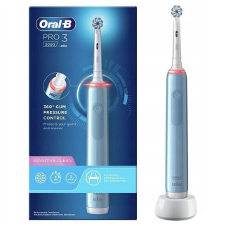 Електрична зубна щітка Oral-B PRO3 3000 D505-513-3-Sensitive-Blue блакитна - Інтернет-магазин спільних покупок ToGether