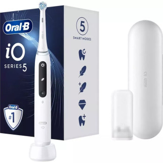 Електрична зубна щітка Oral-B Series 5 iOG5-1A6-1DK-Quite-White біла - Інтернет-магазин спільних покупок ToGether