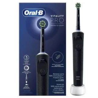 Електрична зубна щітка Oral-B Vitality PRO Protect X Clean Cross Action D103-413-3-Black чорна - Інтернет-магазин спільних покупок ToGether