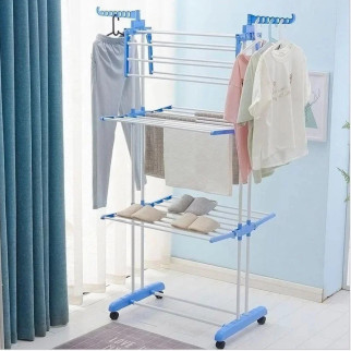 Багатоярусна сушарка для білизни, речей, одягу Garment rack with wheels складана - Інтернет-магазин спільних покупок ToGether