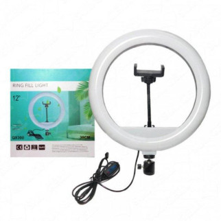 Світлодіодна кільцева лампа Ring Fill Light QX-300 30 см 184478 для блогера/селфі/ фотографа/відажіста - Інтернет-магазин спільних покупок ToGether