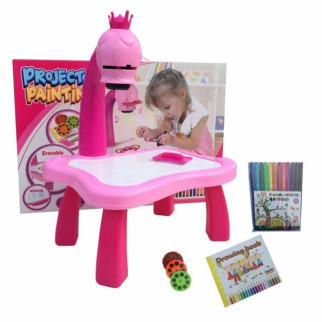 Дитячий стіл проєктор для малювання зі світлодіодною підсвіткою TV10017 Рожевий - Інтернет-магазин спільних покупок ToGether