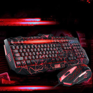 Стильна ігрова клавіатура AT-100 та мишка з підсвіткою - Інтернет-магазин спільних покупок ToGether