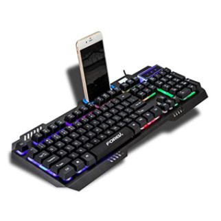 Ігрова клавіатура дротова FOVEV FV-Q307 USB з RGB-підсвіткою - Інтернет-магазин спільних покупок ToGether