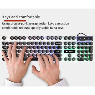 Комплект ігрової клавіатури та миші з підсвіткою FOREV FV-Q90 - Інтернет-магазин спільних покупок ToGether