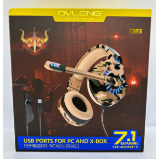 Ігрові навушники з мікрофоном Ovleng Q8 камуфляж - Інтернет-магазин спільних покупок ToGether