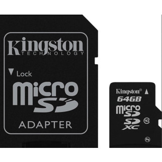 Картка пам'яті micro SDHC 64 GB Kingston (class 10) (UHS-3) (з адаптером) - Інтернет-магазин спільних покупок ToGether