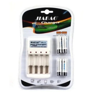 Зарядний пристрій акумуляторних батарей JIABAO JB-212 + акумулятори 4 шт. AAA - Інтернет-магазин спільних покупок ToGether