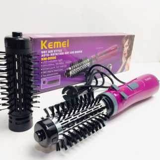 Професійний багатофункціональний фен для укладання волосся Kemei KM-8000 на 2 швидкості 2 насадки LED 1000W - Інтернет-магазин спільних покупок ToGether
