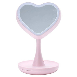 Дзеркало з підсвіткою Серце Mirroir Heart Pink - Інтернет-магазин спільних покупок ToGether