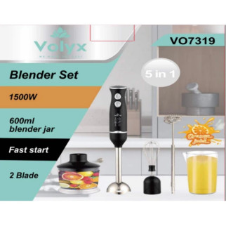 Блендер заглибний 5в1 універсальний Blender Set VOLYX VO7319 1500 W BLACK - Інтернет-магазин спільних покупок ToGether