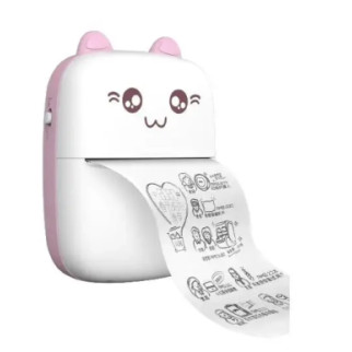 Портативний міні принтер термопринтер Mini printer Pink - Інтернет-магазин спільних покупок ToGether