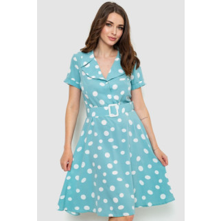 Сукня у горох, колір світло-оливковий, 230R024-8 - Інтернет-магазин спільних покупок ToGether