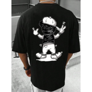 Черная футболка ДТФ.57-091 - Інтернет-магазин спільних покупок ToGether