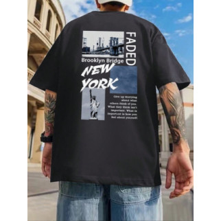 Черная футболка мужская ДТФ.57-088 - Інтернет-магазин спільних покупок ToGether