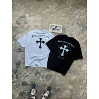 Комплект з двох футболок оверсайз чорна та біла Creat dourself mell RD394/RD395 - Інтернет-магазин спільних покупок ToGether