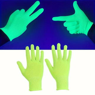 Рукавички флуоресцентно-зеленого кольору, світлові рукавички неонового кольору - Інтернет-магазин спільних покупок ToGether