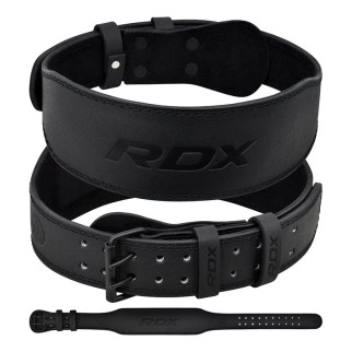 Пояс для важкої атлетики RDX 4 шкіряний Full Black XL - Інтернет-магазин спільних покупок ToGether