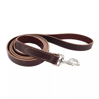 Повідець шкіряний для собак Coastal Circle-T Dog Leash, 1.8 м х 2.5 см, кремовий - Інтернет-магазин спільних покупок ToGether