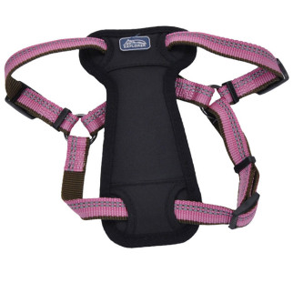 Шлей для собак світловідбивна Coastal K9 Explorer Harness, 30-45 см, рожевий - Інтернет-магазин спільних покупок ToGether