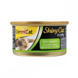 Корм GimCat Shiny Cat вологий з куркою та папаєю для котів 70 гр - Інтернет-магазин спільних покупок ToGether