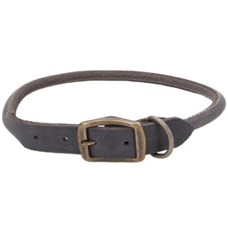 Нашийник шкіряний Coastal Circle-T Round Dog Collar, 40 см х 1 см, сірий - Інтернет-магазин спільних покупок ToGether