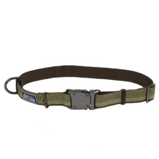 Нашийник світловідбивний для собак Coastal K9 Explorer Collar, 30-46 см, зелений - Інтернет-магазин спільних покупок ToGether