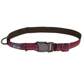 Нашийник світловідбивний для собак Coastal K9 Explorer Collar, 46-66 см, червоний - Інтернет-магазин спільних покупок ToGether