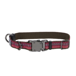 Нашийник світловідбивний для собак Coastal K9 Explorer Collar, 20-30 см, червоний - Інтернет-магазин спільних покупок ToGether