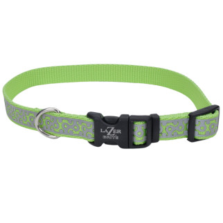 Нашийник світловідбивний для собак Coastal Lazer Brite Reflective Collar, 30-46 см, зелений - Інтернет-магазин спільних покупок ToGether