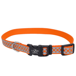 Нашийник світловідбивний для собак Coastal Lazer Brite Reflective Collar, 30-46 см, помаранчевий - Інтернет-магазин спільних покупок ToGether
