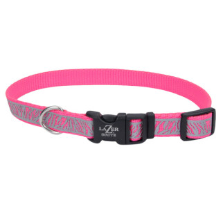 Нашийник світловідбивний для собак Coastal Lazer Brite Reflective Collar, 30-46 см, рожевий - Інтернет-магазин спільних покупок ToGether