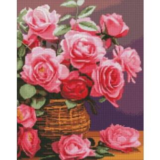 Алмазна мозаїка "Барвисті троянди"  40х50см, в термопакеті, ТМ Ідейка, Україна - Інтернет-магазин спільних покупок ToGether