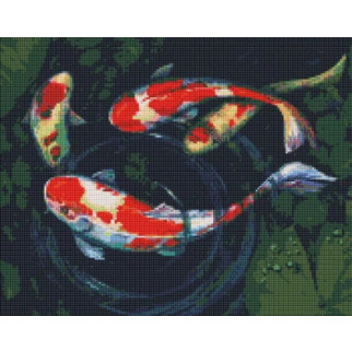 Алмазна мозаїка "Грайливі рибки" 40х50см, в термопакеті, ТМ Ідейка, Україна - Інтернет-магазин спільних покупок ToGether