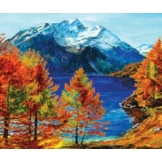 Алмазна мозаїка "Осінь у горах", на підрамнику 30*40см, в кор. 41*31*2,5см, ТМ Dreamtoys - Інтернет-магазин спільних покупок ToGether