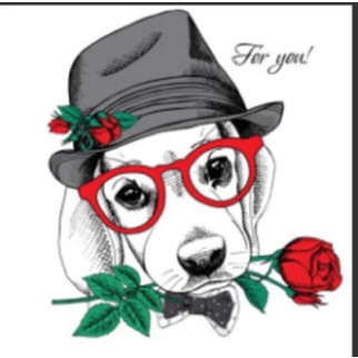 Алмазна мозаїка "Пес-джентельмен з трояндою", на підрамнику 30*40см, в кор. 41*31*2,5см, ТМ Dreamtoys - Інтернет-магазин спільних покупок ToGether