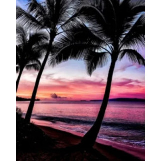 Алмазна мозаїка "Райський захід сонця", на підрамнику 30*40см, в кор. 41*31*2,5см, ТМ Dreamtoys - Інтернет-магазин спільних покупок ToGether