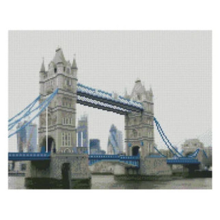 Алмазна мозаїка Лондонський Tower Bridge, 40х50см круглі каміння-стрази, в кор. 51*43*3см, ТМ Стратег, Україна - Інтернет-магазин спільних покупок ToGether