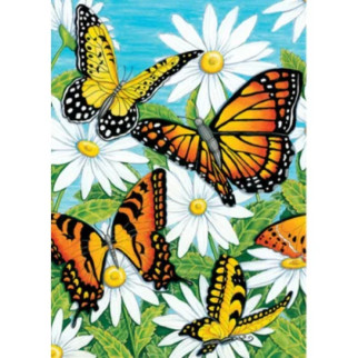 Алмазна мозаїка Метелики в ромашках без рамки розміром 25х35см, в кор. 30*7*2см, ТМ Strateg, Україна - Інтернет-магазин спільних покупок ToGether