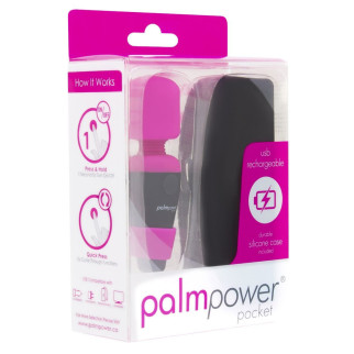 Мінівібромасажер PalmPower Pocket із чохлом на блискавці, водостійкий, перезаряджуваний, довжина 9 с - Інтернет-магазин спільних покупок ToGether