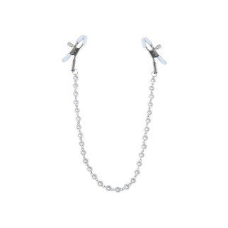 Затискачі для сосків з перлами Feral Feelings - Nipple clamps Pearls, срібло/білий - Інтернет-магазин спільних покупок ToGether