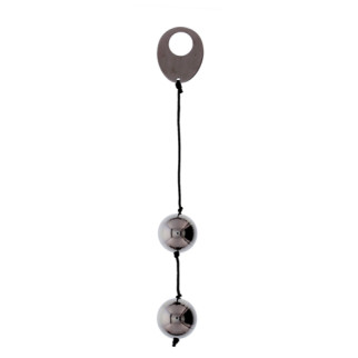Вагінальні металеві кульки DOMINO METALLIC BALLS, CHROME BLACK - Інтернет-магазин спільних покупок ToGether