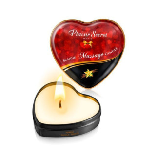 Масажна свічка-серце Plaisirs Secrets Vanilla (35 мл) - Інтернет-магазин спільних покупок ToGether