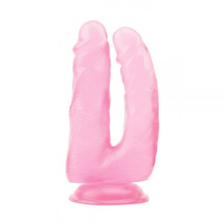 Фалоімітатор подвійний Hi-Rubber, Pink, Рожевий - Інтернет-магазин спільних покупок ToGether
