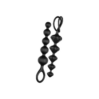 Набір анальних ланцюжків Satisfyer Love Beads, чорний - Інтернет-магазин спільних покупок ToGether