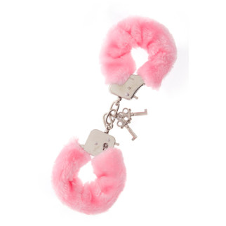Наручники з хутром Dream toys Metal Handcuff, рожевий - Інтернет-магазин спільних покупок ToGether
