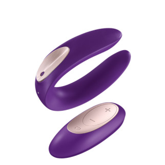 Вібромасажер для пар Satisfyer Partner Plus Remote Couple's, фіолетовий - Інтернет-магазин спільних покупок ToGether