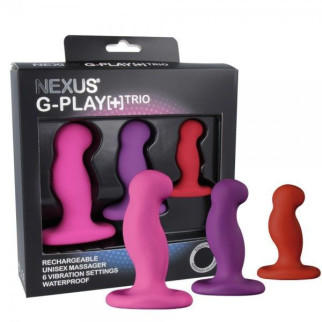 Набір вібромасажерів простати Nexus G-Play Trio Plus, макс діаметр 2,3-3,0-3,5 см, для новачків - Інтернет-магазин спільних покупок ToGether